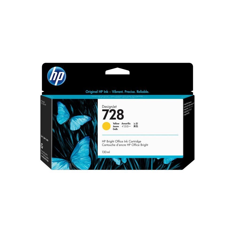 HP 728 - 130 ml - amarillo - original - DesignJet - cartucho de tinta - para DesignJet T730 T830 - Imagen 4