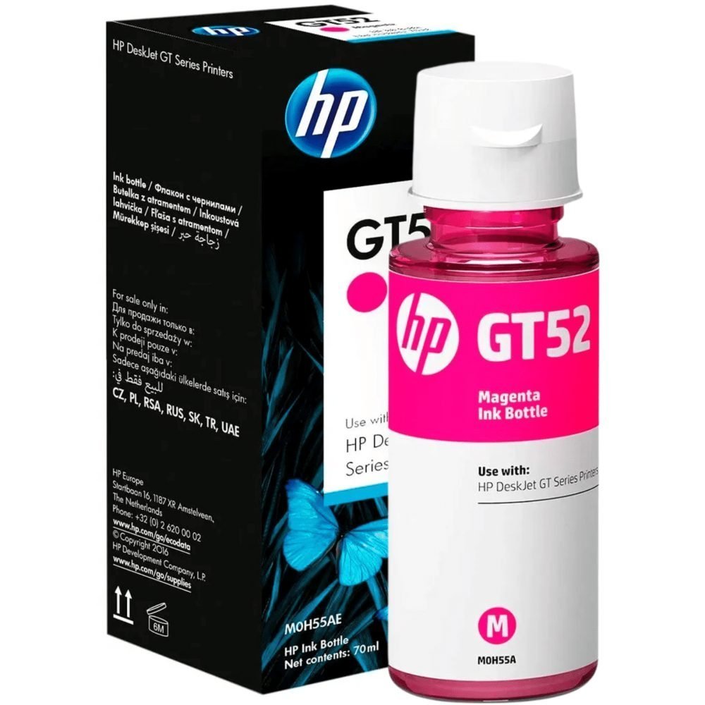 HP GT52 - 70 ml - magenta - original - recarga de tinta - para HP 11X 31X Deskjet GT 58XX Smart Tank 500 51X 530 6001 615 70XX 73XX 76XX - Imagen 2