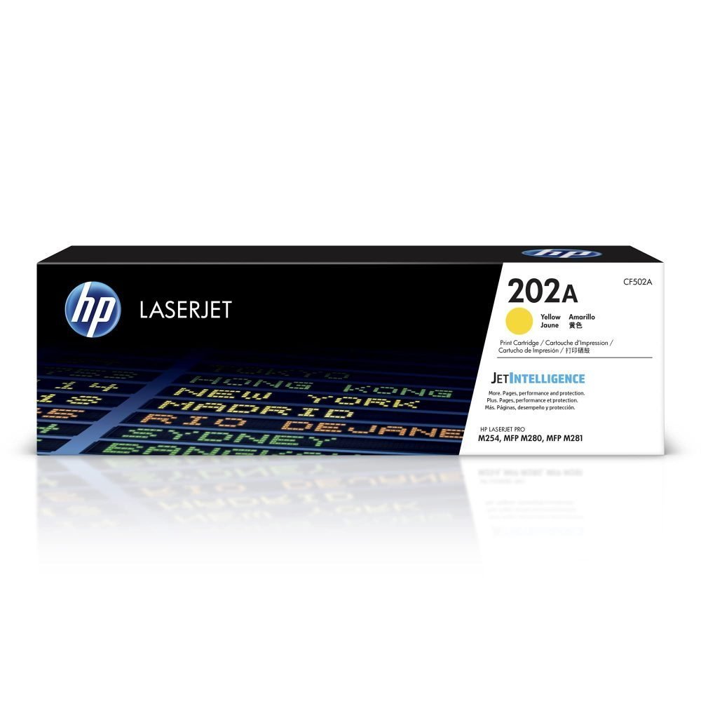 HP 202A - Amarillo - original - LaserJet - cartucho de tóner (CF502A) - para Color LaserJet Pro M254dw, M254nw, MFP M280nw, MFP M281cdw, MFP M281fdn, MFP M281fdw - Imagen 3