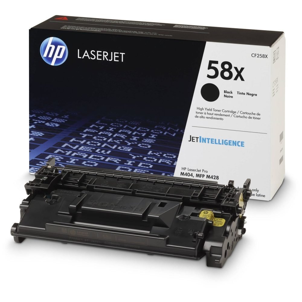 HP 58X - Gran capacidad - negro - original - LaserJet - cartucho de tóner (CF258X) - para LaserJet Pro M404dn M404dw M404n M428fdw MFP M428dw MFP M428fdn MFP M428fdw