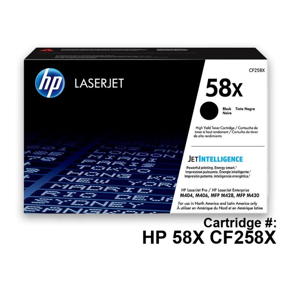 HP 58X - Gran capacidad - negro - original - LaserJet - cartucho de tóner (CF258X) - para LaserJet Pro M404dn M404dw M404n M428fdw MFP M428dw MFP M428fdn MFP M428fdw - Imagen 4