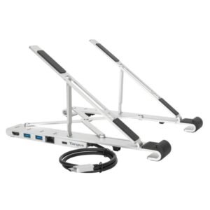 Targus Soporte Ergonómico y Estación de Acoplamiento USB-C 4K para Laptop - AWU100005GL