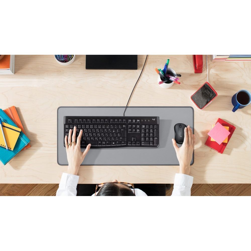 Logitech Studio Series Desk Mat - Teclado y alfombrilla de ratón - gris medio - Imagen 7