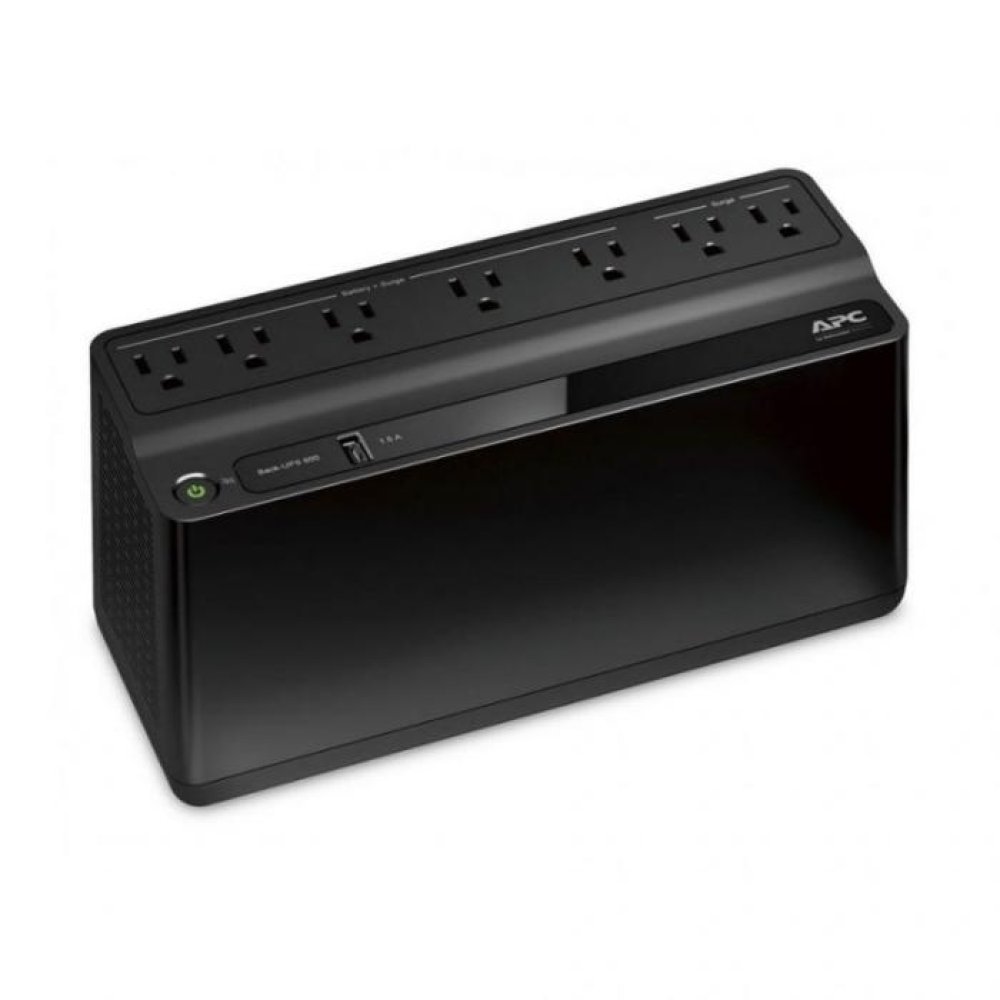 APC Back-UPS BE600M1-LM 600VA/330W - 7 Tomas Interactivo con Protección de Sobretensión