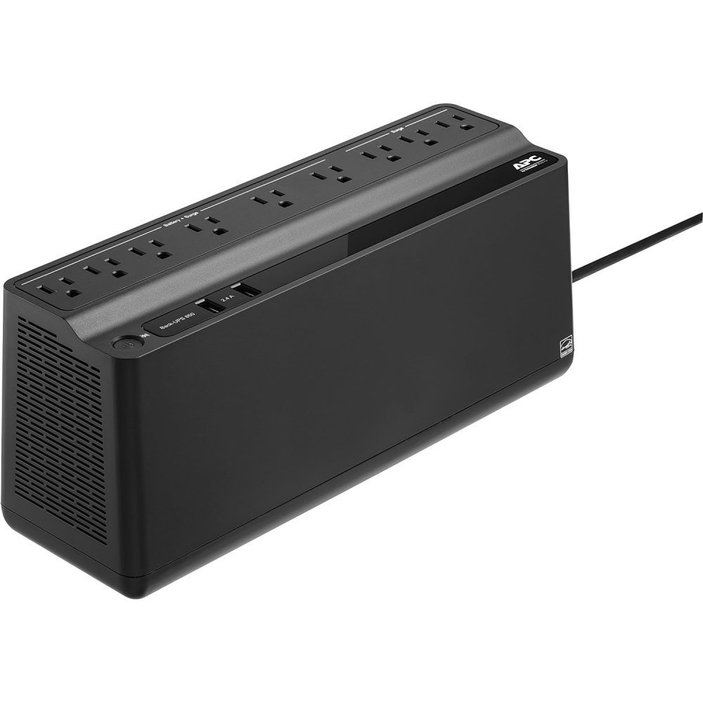 APC Back-UPS BE850M2-LM - UPS Interactivo 850VA/450W con 9 Tomas y Protección contra Sobretensiones 120V
