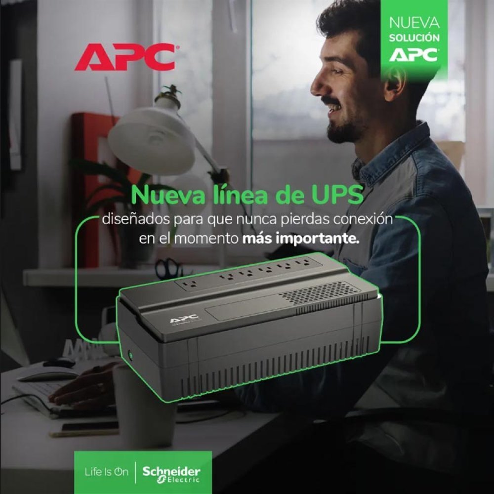 APC Easy UPS BV 650VA - Sistema de Alimentación Ininterrumpida (UPS) con AVR - Imagen 3