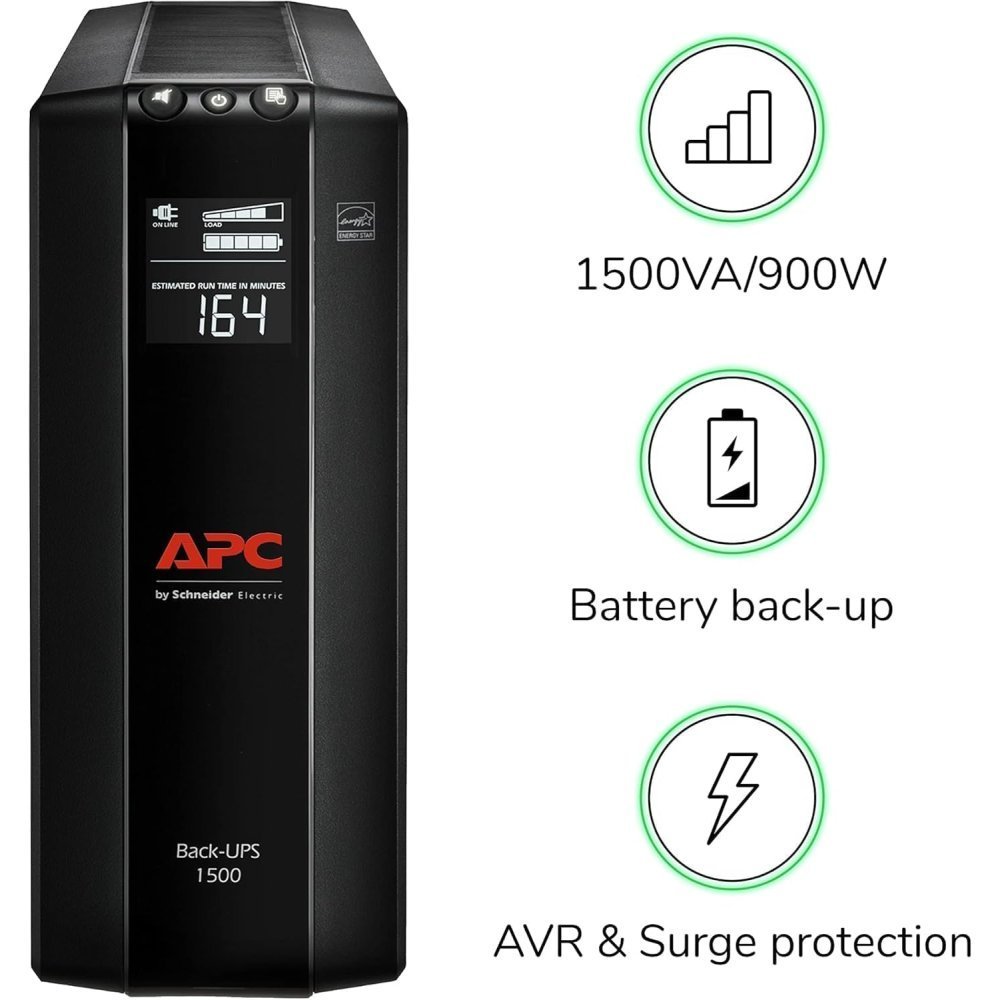 UPS APC Back-UPS Pro BX1500M-LM60 - 1500VA/900W, 10 Tomas, AVR y LCD - Imagen 3