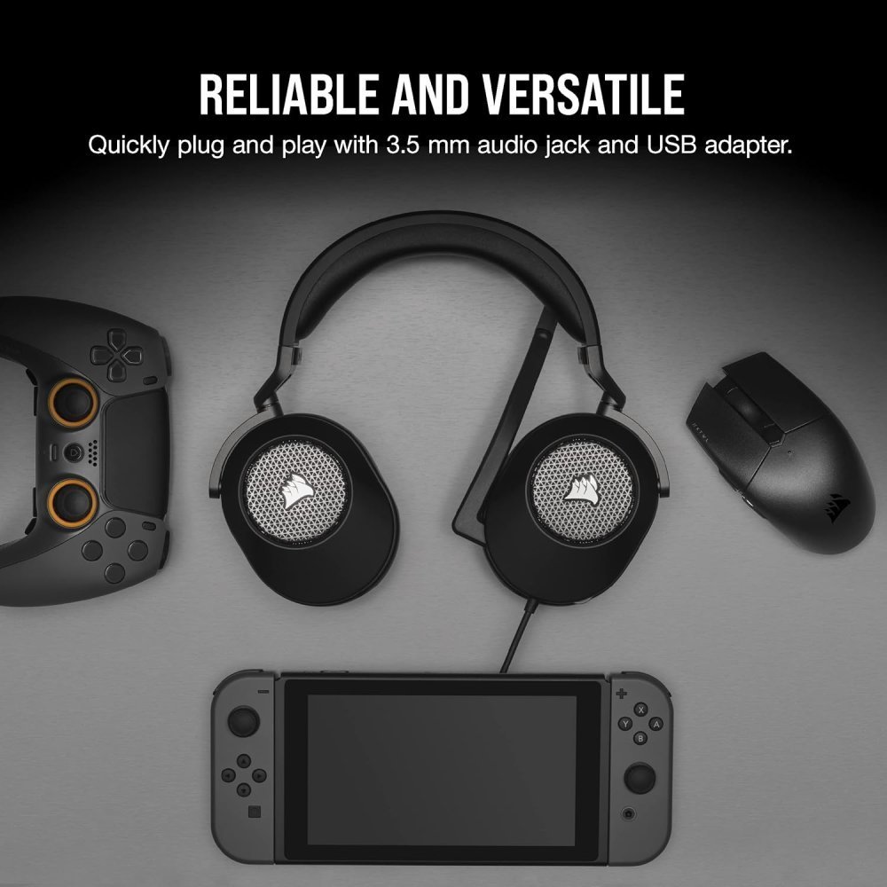 Corsair HS65 Surround Carbon - Auriculares Gaming con Sonido Espacial Dolby Atmos - Imagen 4