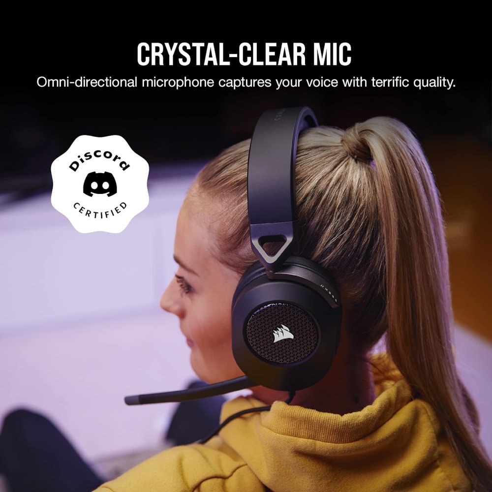 Corsair HS65 Surround Carbon - Auriculares Gaming con Sonido Espacial Dolby Atmos - Imagen 6