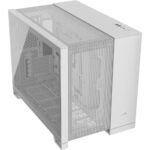 CORSAIR 2500D AIRFLOW Blanco - Caja Micro-ATX de Doble Cámara para Gaming