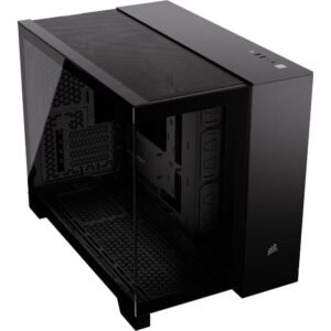 CORSAIR 2500X Mini-Tower PC Case con Cristal Templado y Doble Cámara - Negro