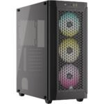 CORSAIR 480T RGB AIRFLOW - Caja Mid-Tower para PC Gaming - Negro