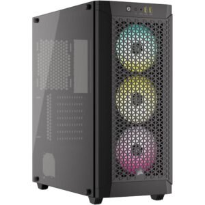 CORSAIR 480T RGB AIRFLOW - Caja Mid-Tower para PC Gaming - Negro