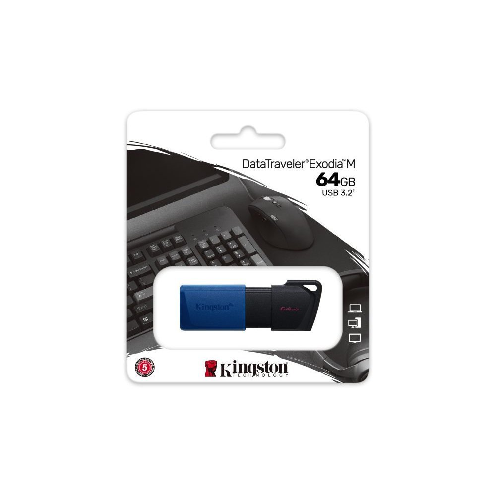 Kingston DataTraveler Exodia M - Unidad flash USB - 64 GB - USB 3.2 Gen 1 - Imagen 10