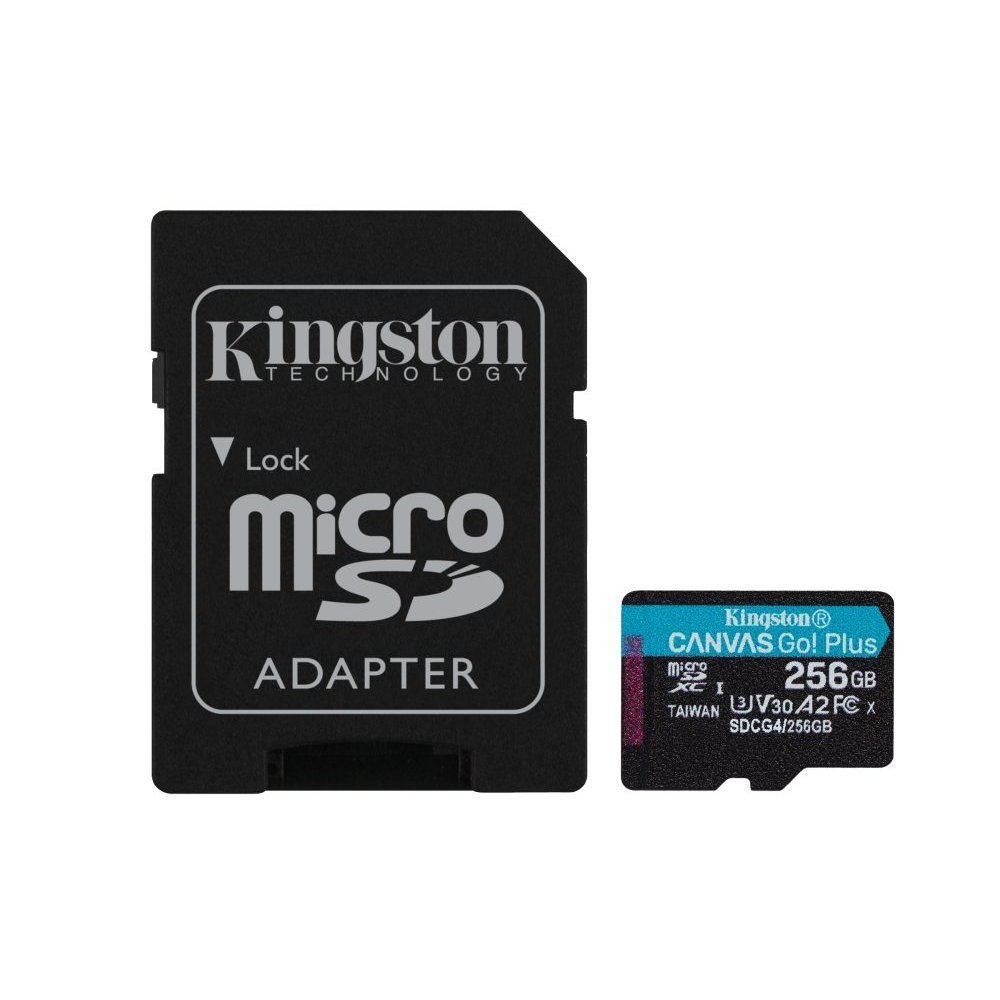 Kingston - Flash memory card - microSDXC - 256GB microSDXC Canvas Go Plus