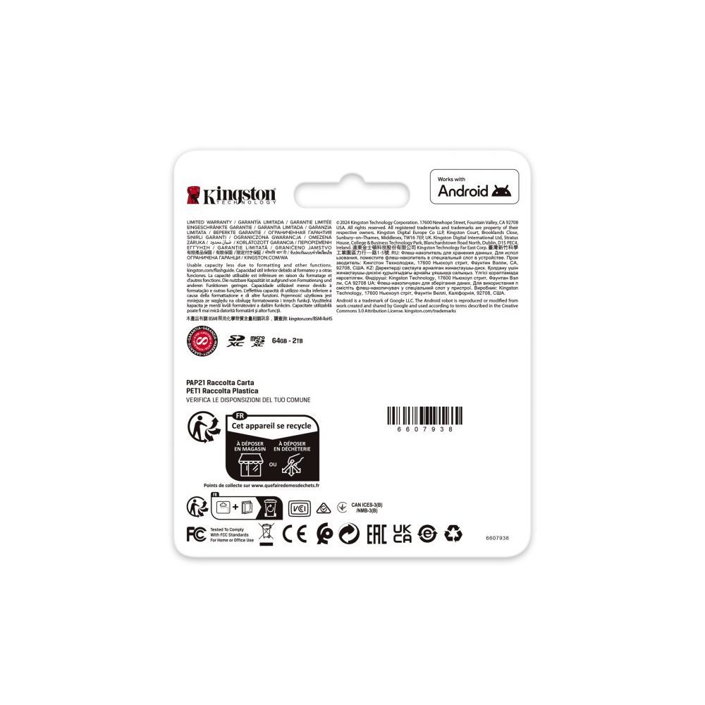 Kingston - Flash memory card - microSDXC - 256GB microSDXC Canvas Go Plus - Imagen 6