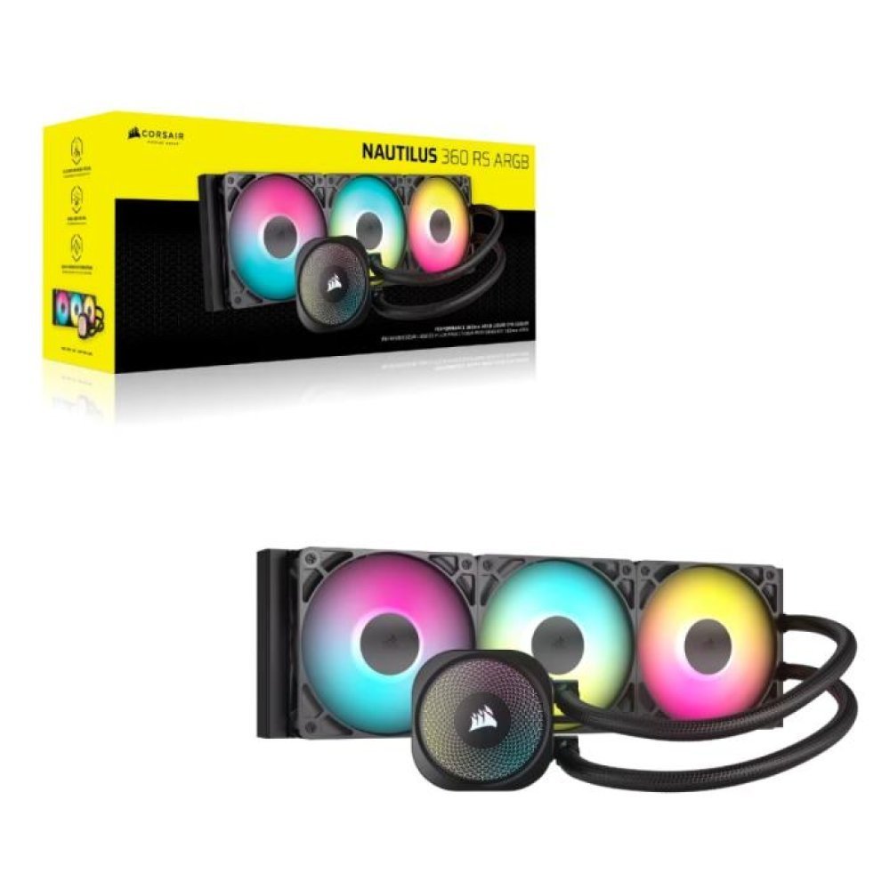 CORSAIR Nautilus 360 ARGB - Kit de Refrigeración Líquida AIO de Alto Rendimiento - Imagen 2