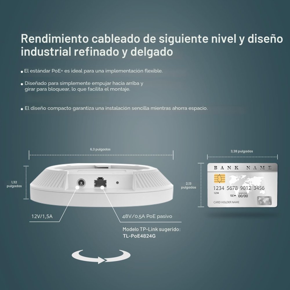 TP-Link Omada EAP610 - Punto de Acceso Wi-Fi 6 AX1800 con Mesh - Imagen 4