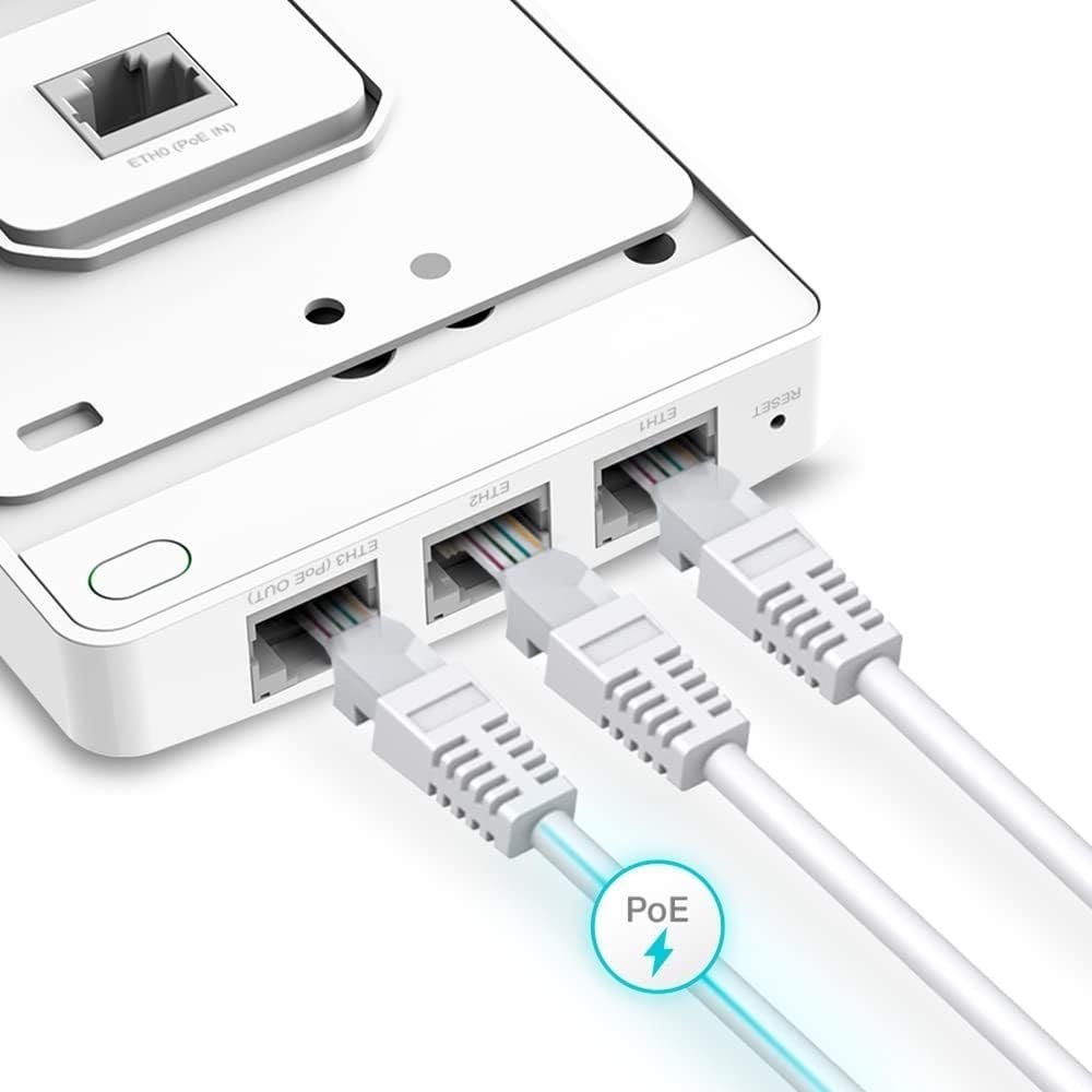 TP-Link Omada EAP615-Wall AX1800 Wi-Fi 6 - Punto de Acceso de Pared Gigabit con PoE - Imagen 3