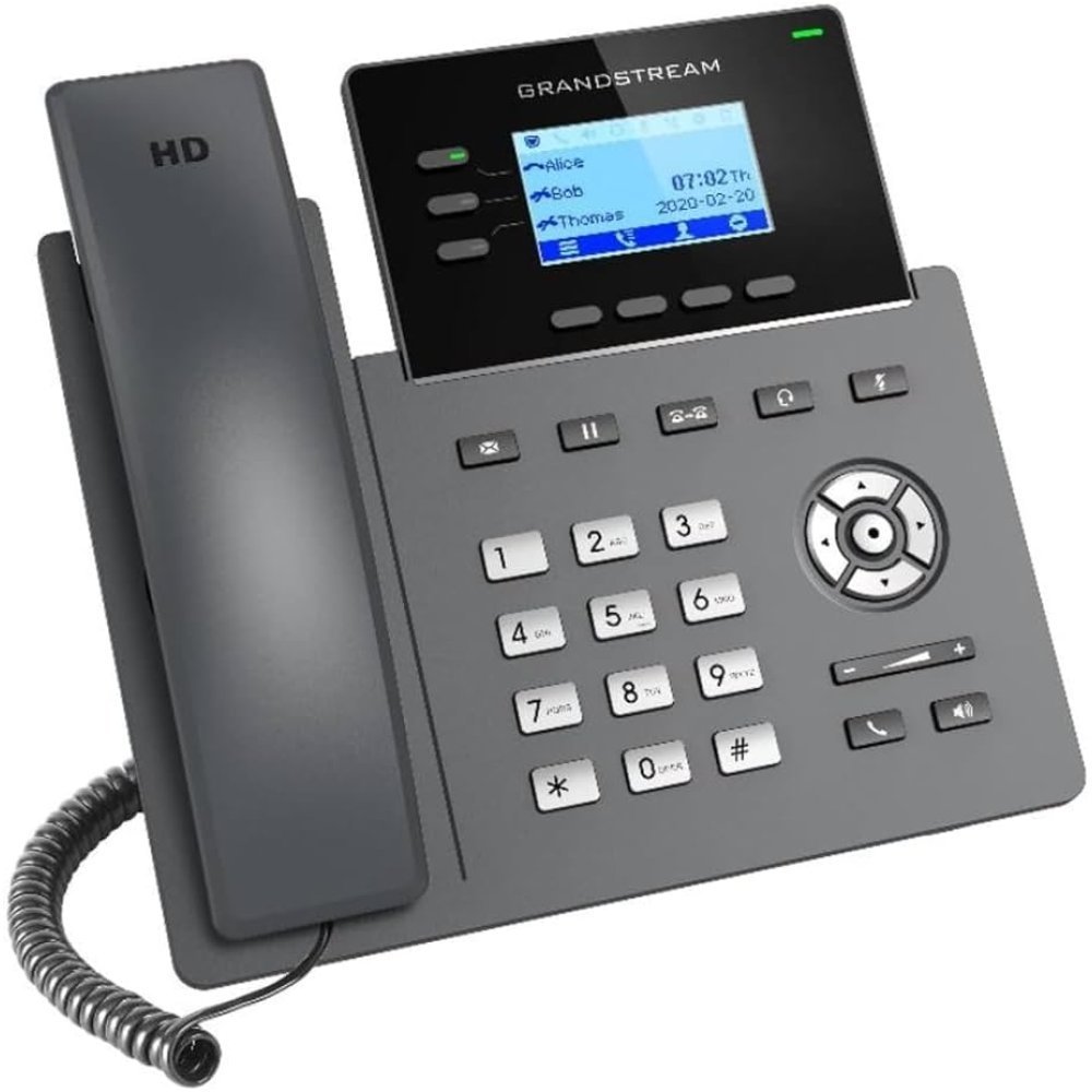 Teléfono IP Grandstream GRP2603P de 3 Líneas y 6 Cuentas SIP con PoE