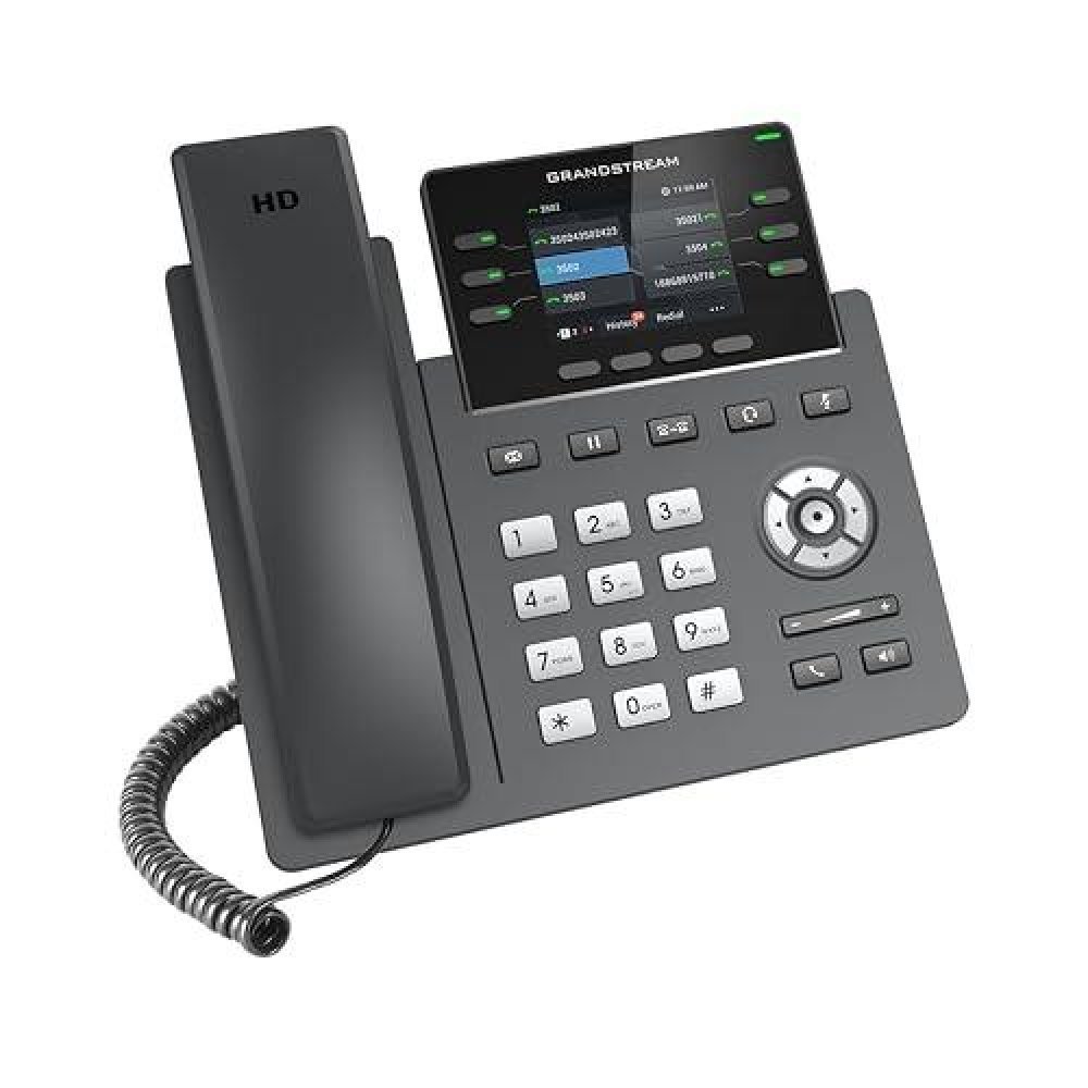 Teléfono IP Empresarial Grandstream GRP2615 - 10 Líneas, Wi-Fi, Bluetooth, PoE Gigabit