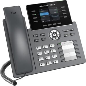 Teléfono IP Profesional Grandstream GRP2634 con Pantalla a Color de 2.4", 8 Líneas, PoE y Wi-Fi