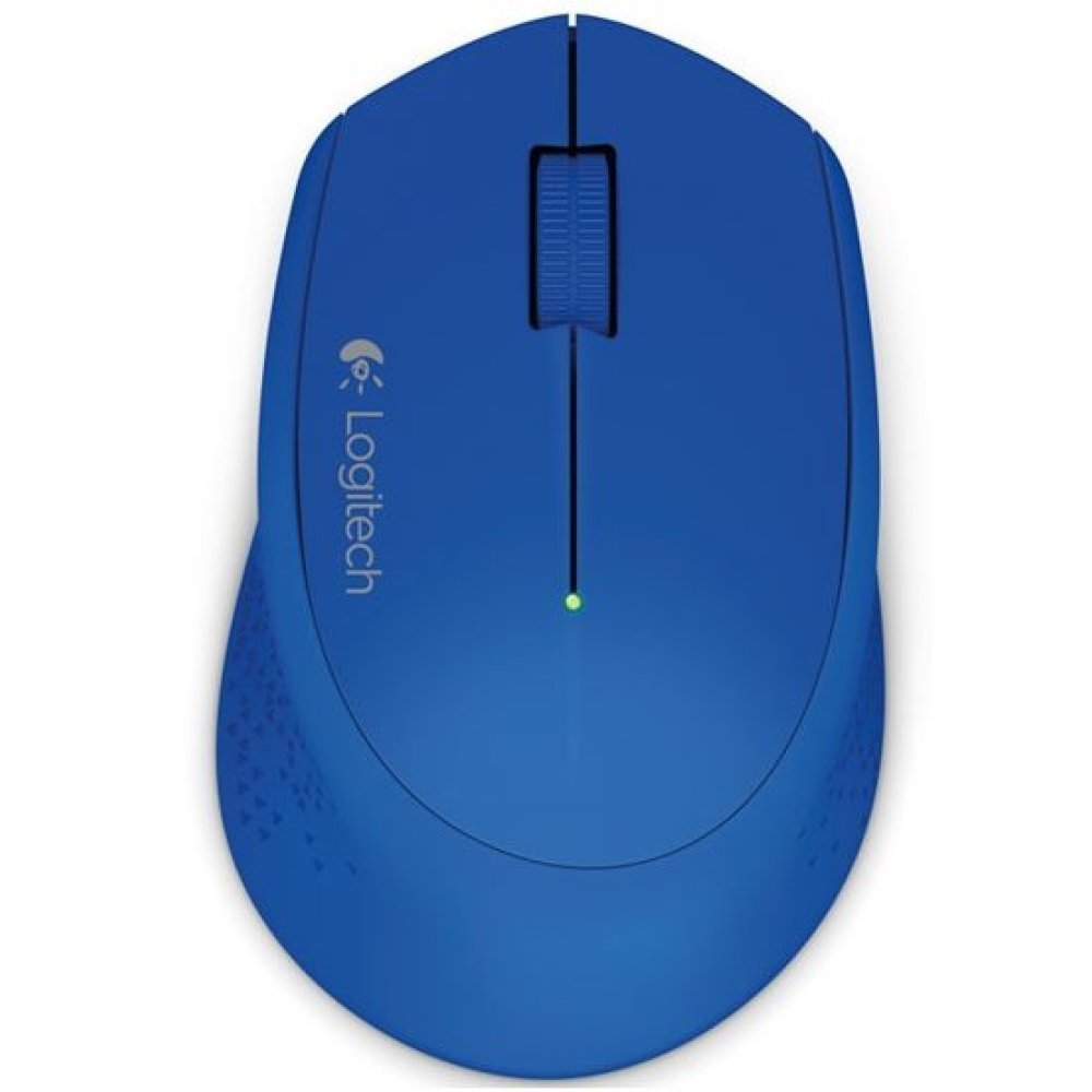 Logitech M280 - Ratón - diestro - óptico - 3 botones - inalámbrico - 2.4 GHz - receptor inalámbrico USB - azul