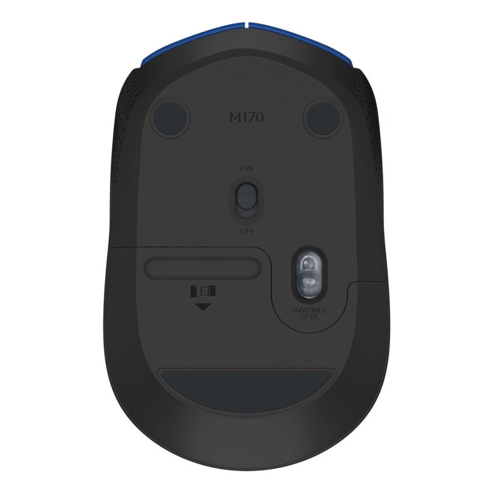 Logitech M170 - Ratón - diestro y zurdo - inalámbrico - 2.4 GHz - receptor inalámbrico USB - azul - Imagen 4