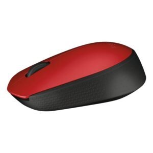 Logitech M170 - Ratón - diestro y zurdo - inalámbrico - 2.4 GHz - receptor inalámbrico USB - rojo