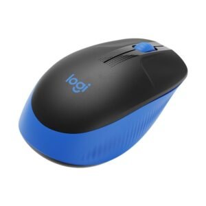 Logitech M190 - Ratón - óptico - 3 botones - inalámbrico - receptor inalámbrico USB - azul