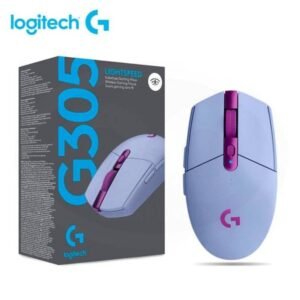 Logitech G305 Lightspeed - Ratón - óptico - 6 botones - inalámbrico - 2.4 GHz - receptor inalámbrico USB - lila