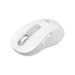 Logitech Signature M650 L - Ratón - tamaño grande - óptico - 5 botones - inalámbrico - Bluetooth 2.4 GHz - receptor de USB Logitech Logi Bolt - blanco hueso