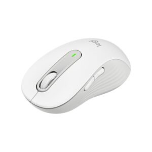 Logitech Signature M650 L - Ratón - tamaño grande - óptico - 5 botones - inalámbrico - Bluetooth 2.4 GHz - receptor de USB Logitech Logi Bolt - blanco hueso