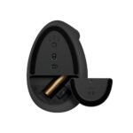 Logitech Lift Vertical Ergonomic Mouse - Ratón vertical - ergonómico - 6 botones - inalámbrico - 2.4 GHz Bluetooth - receptor de USB Logitech Logi Bolt - grafito