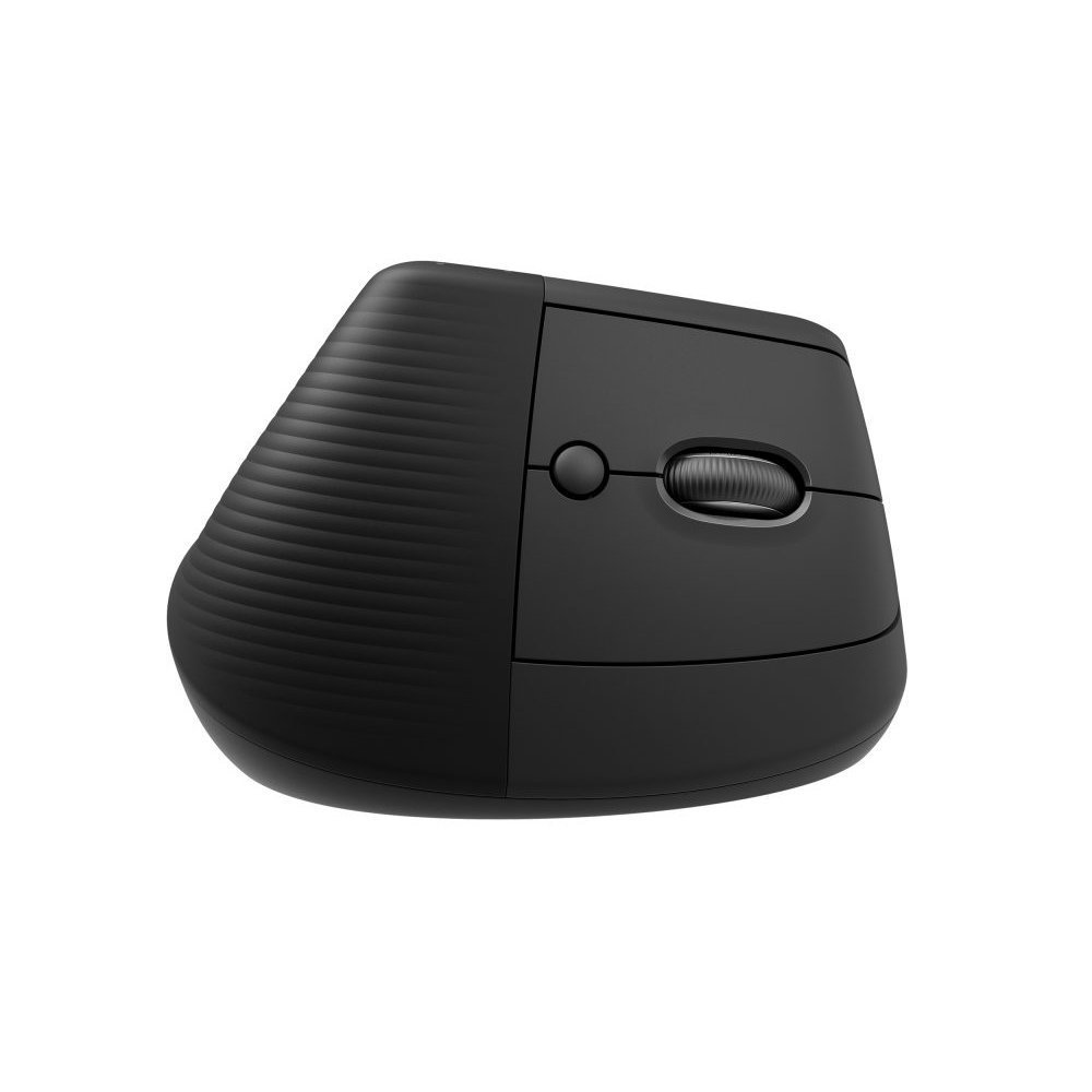 Logitech Lift Vertical Ergonomic Mouse - Ratón vertical - ergonómico - 6 botones - inalámbrico - 2.4 GHz Bluetooth - receptor de USB Logitech Logi Bolt - grafito - Imagen 3