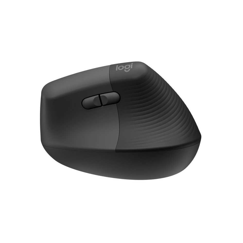 Logitech Lift Vertical Ergonomic Mouse - Ratón vertical - ergonómico - 6 botones - inalámbrico - 2.4 GHz Bluetooth - receptor de USB Logitech Logi Bolt - grafito - Imagen 4