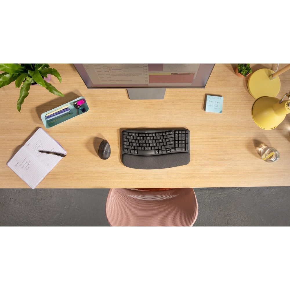 Logitech Lift Left Vertical Ergonomic Mouse - Ratón vertical - ergonómico - zurdo - 6 botones - inalámbrico - 2.4 GHz Bluetooth - receptor de USB Logitech Logi Bolt - grafito - Imagen 2