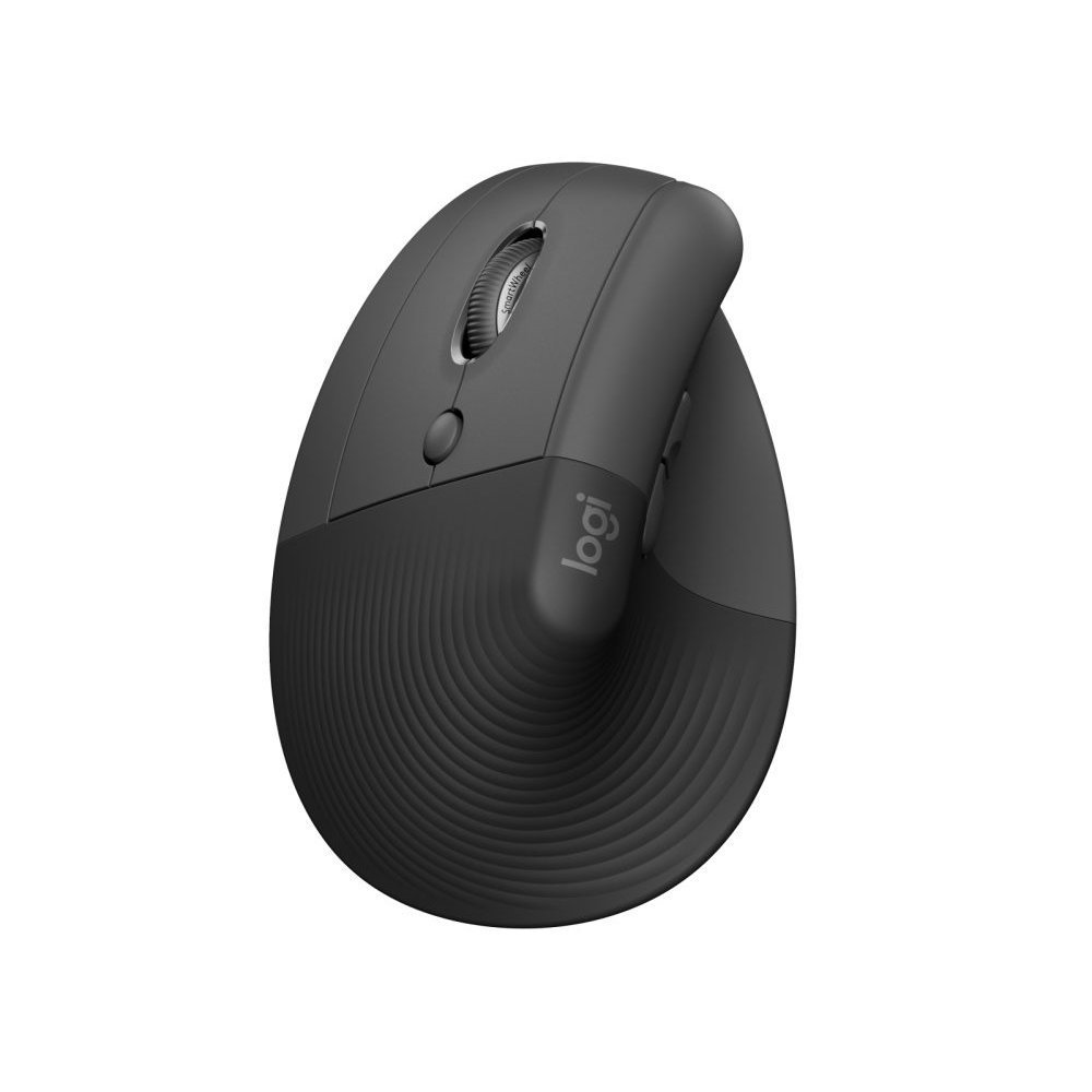 Logitech Lift Left Vertical Ergonomic Mouse - Ratón vertical - ergonómico - zurdo - 6 botones - inalámbrico - 2.4 GHz Bluetooth - receptor de USB Logitech Logi Bolt - grafito - Imagen 8