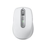 Logitech MX Anywhere 3S - Ratón - óptico - 6 botones - inalámbrico - Bluetooth - receptor de USB Logitech Logi Bolt - gris pálido