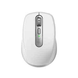Logitech MX Anywhere 3S - Ratón - óptico - 6 botones - inalámbrico - Bluetooth - receptor de USB Logitech Logi Bolt - gris pálido