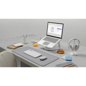 Logitech Pebble Mouse 2 M350s - Ratón - óptico - 3 botones - inalámbrico - Bluetooth - blanco
