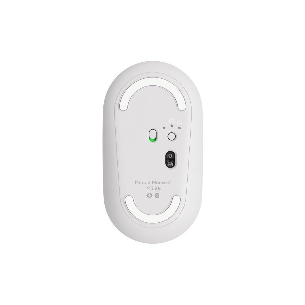 Logitech Pebble Mouse 2 M350s - Ratón - óptico - 3 botones - inalámbrico - Bluetooth - blanco - Imagen 4