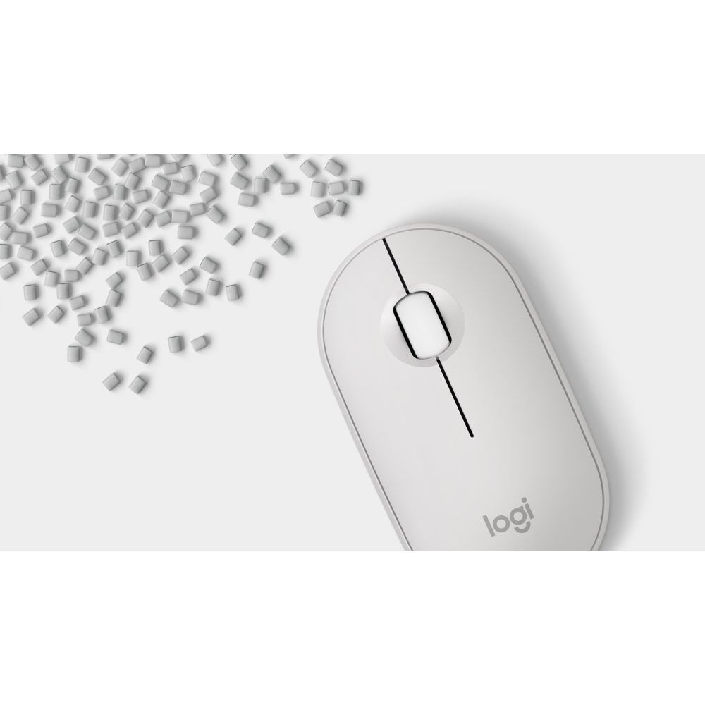 Logitech Pebble Mouse 2 M350s - Ratón - óptico - 3 botones - inalámbrico - Bluetooth - blanco - Imagen 7