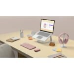 Logitech Pebble Mouse 2 M350s - Ratón - óptico - 3 botones - inalámbrico - Bluetooth - rosa