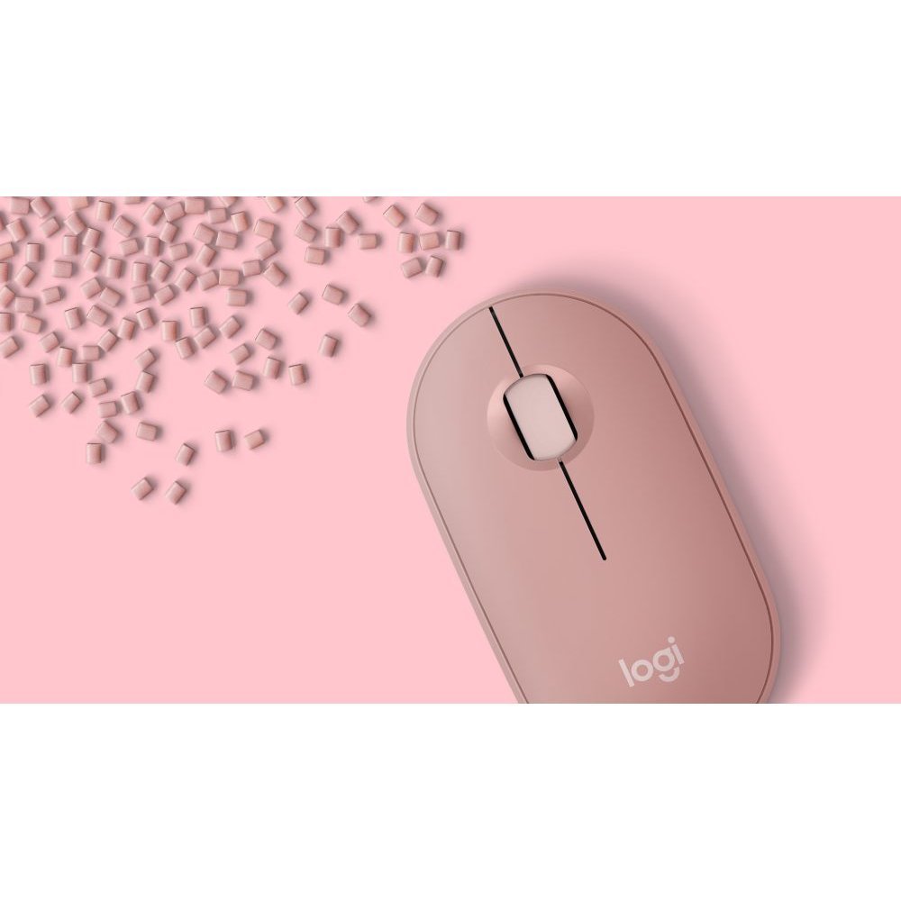 Logitech Pebble Mouse 2 M350s - Ratón - óptico - 3 botones - inalámbrico - Bluetooth - rosa - Imagen 6
