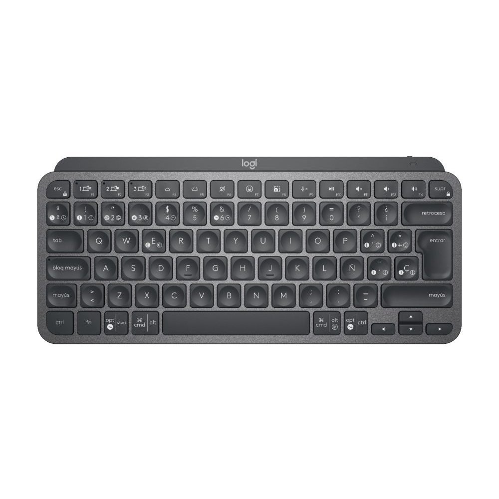 Logitech MX Keys Mini - Teclado - Inalámbrico - Español - USB / Bluetooth - Ergonomic Design - Grafito - Imagen 5