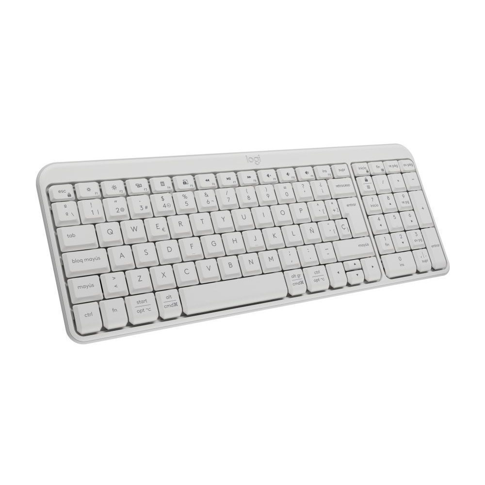 Logitech-K250 Compact Bluetooth Wireless Keyboard - Spanish Off-White - Imagen 4