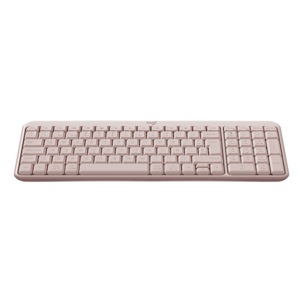 Logitech-K250 Compact Bluetooth Wireless Keyboard - Spanish - Rose - Imagen 2