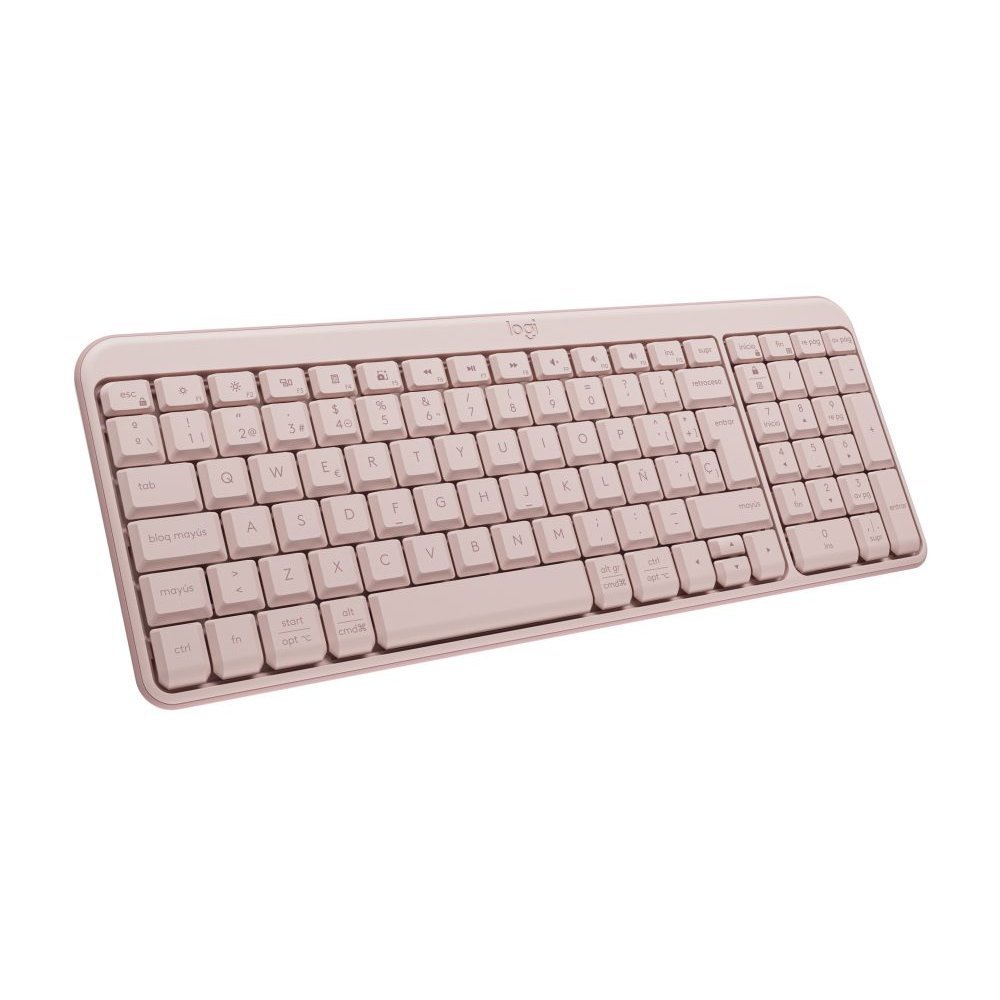 Logitech-K250 Compact Bluetooth Wireless Keyboard - Spanish - Rose - Imagen 4