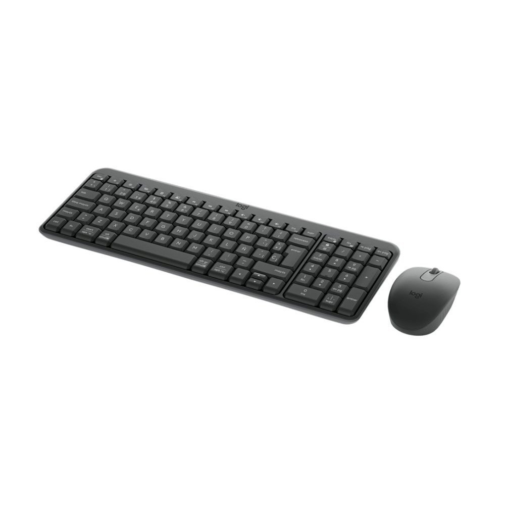 Logitech - MK250 Compact Bluetooth Wireless Combo - Spanish - Graphite